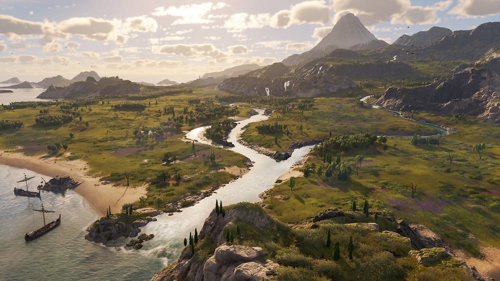 Die neue Kontinentalinsel Cinis ist laut Entwicklern die größte in der Anno-Historie und bietet mehr als doppelt so viel Baufläche wie die bisher größte Insel im Hauptspiel.