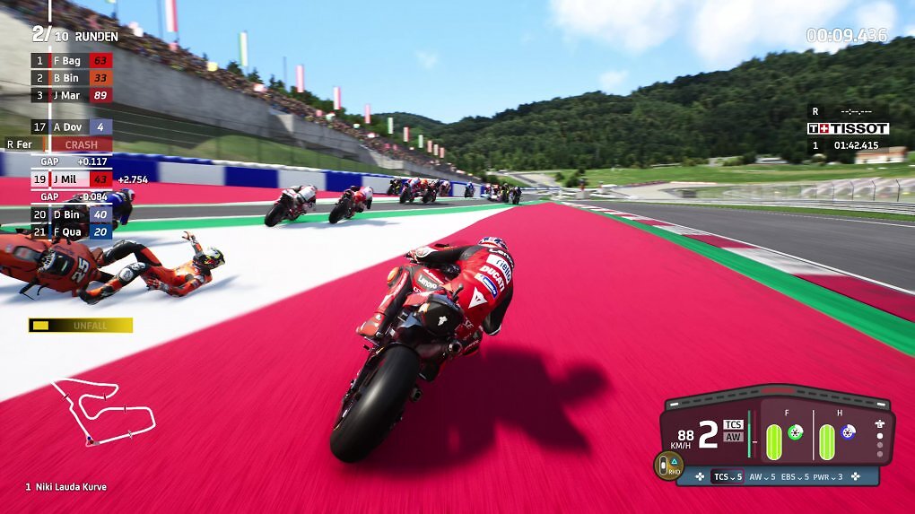 Tracklimits sind für die KI-Piloten in MotoGP 22 ein Fremdwort. Doch auch in aktuellen Titeln nehmen die Rumpel-NPC kaum Rücksicht auf andere Fahrer.