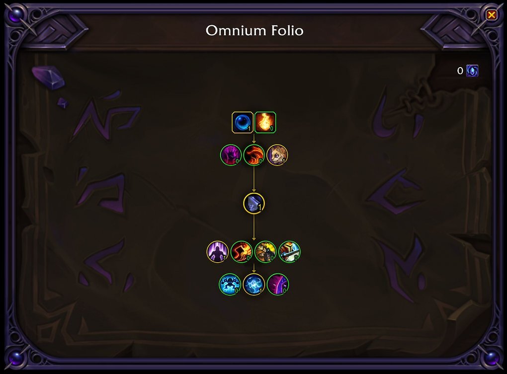 Die Reihen des Omniumfolianten in WoW Patch 12.0.7