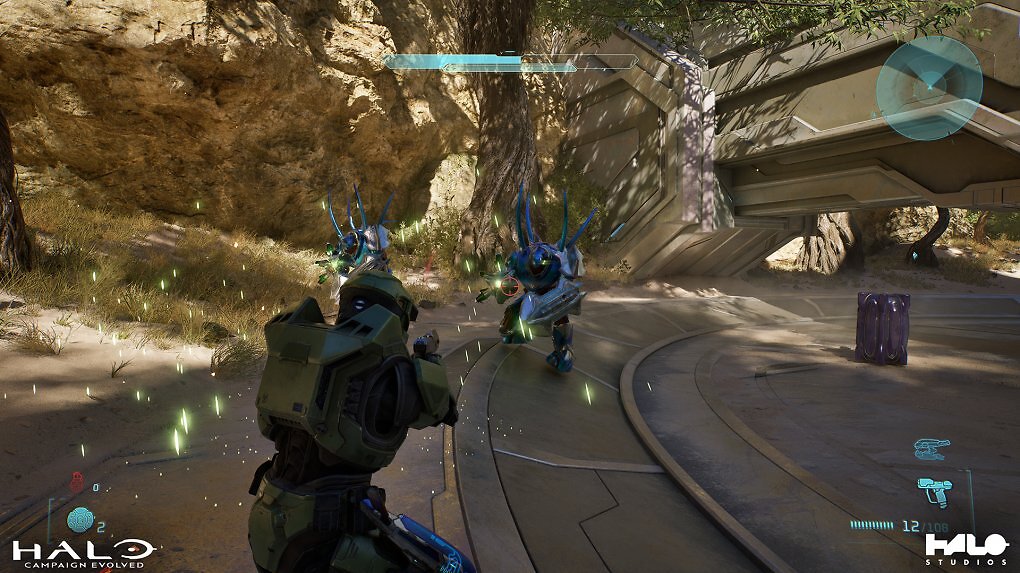 Eine Kampfszene aus dem Halo Remake.