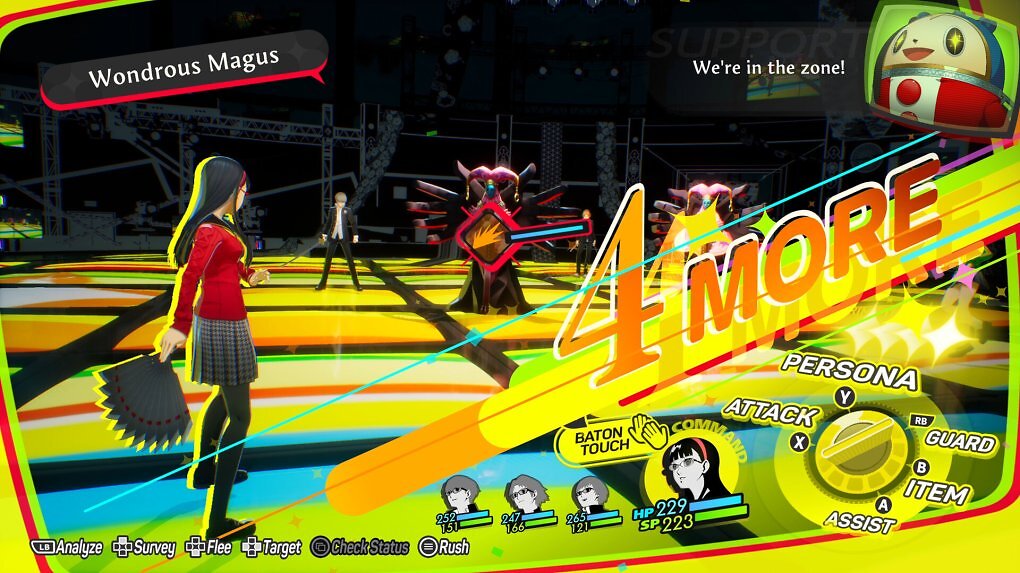Grell, flippig und gewohnt stylish: Persona 4 Revival bekommt das volle Programm bei der Neuauflage.