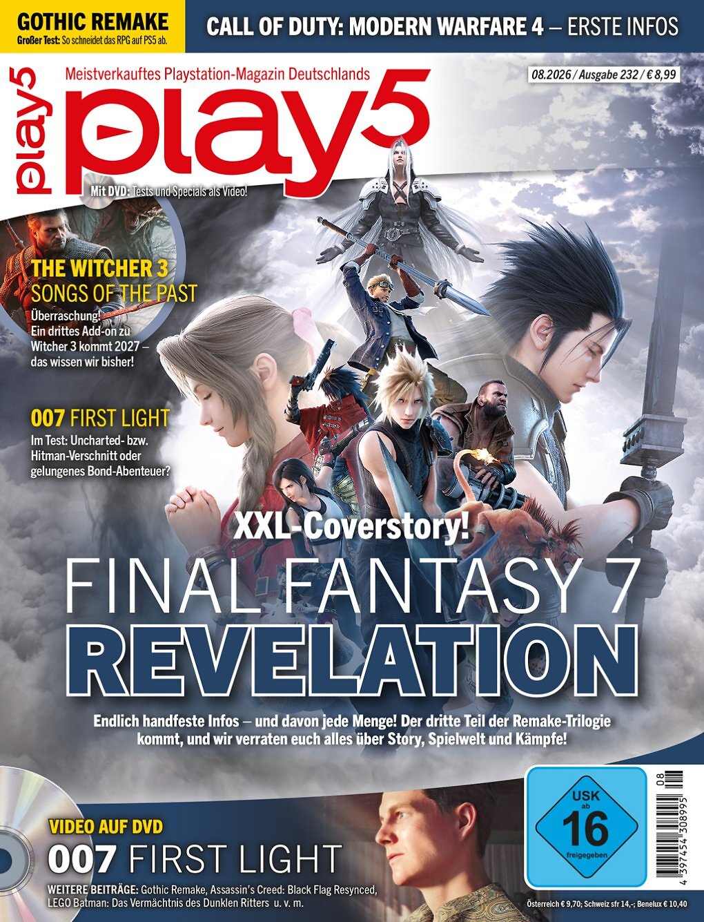 Das Cover der play5 08/26