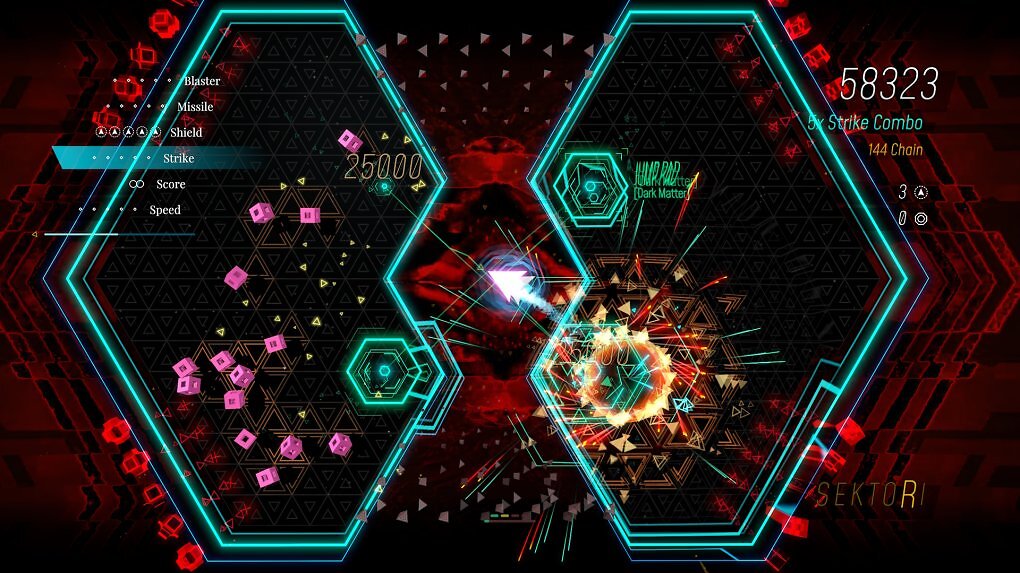 Das abstrakte Level-Design könnte viele vielleicht zunächst abschrecken. Trotzdem solltet ihr dem actionreichen Twin-Stick-Shooter eine Chance geben.