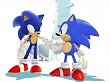 Der neue und der alte Sonic zusammen