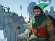 Protagonist Kliff steht auf den Himmelsinseln und trägt die Mützen von Link aus The Legend of Zelda.