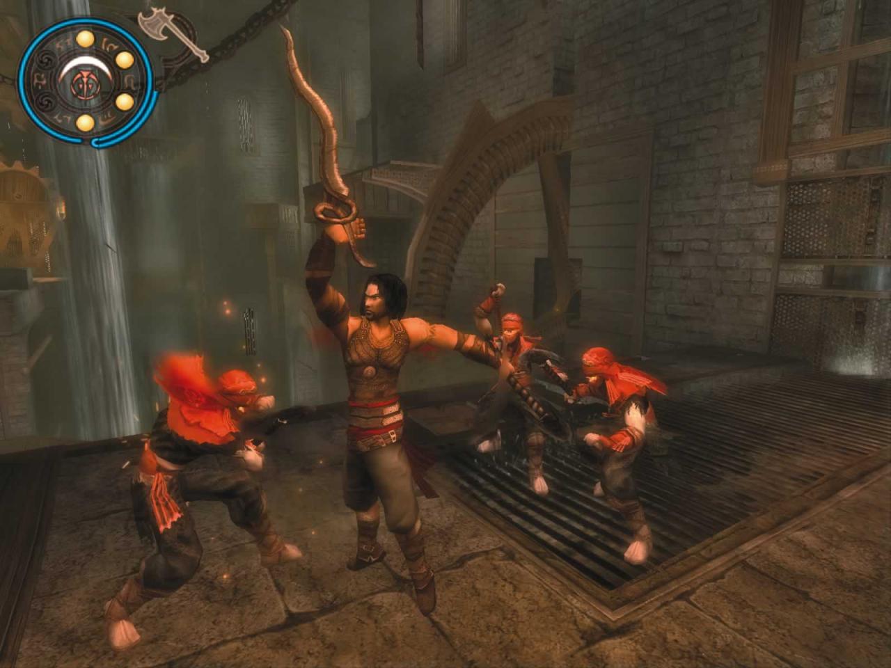 [07/12/2004] Der Prinz nutzt im Actionspiel Prince of Persia: Warrior Within Zeitportale, um die Levels in verschiedenen Zeitlinien zu besuchen.
