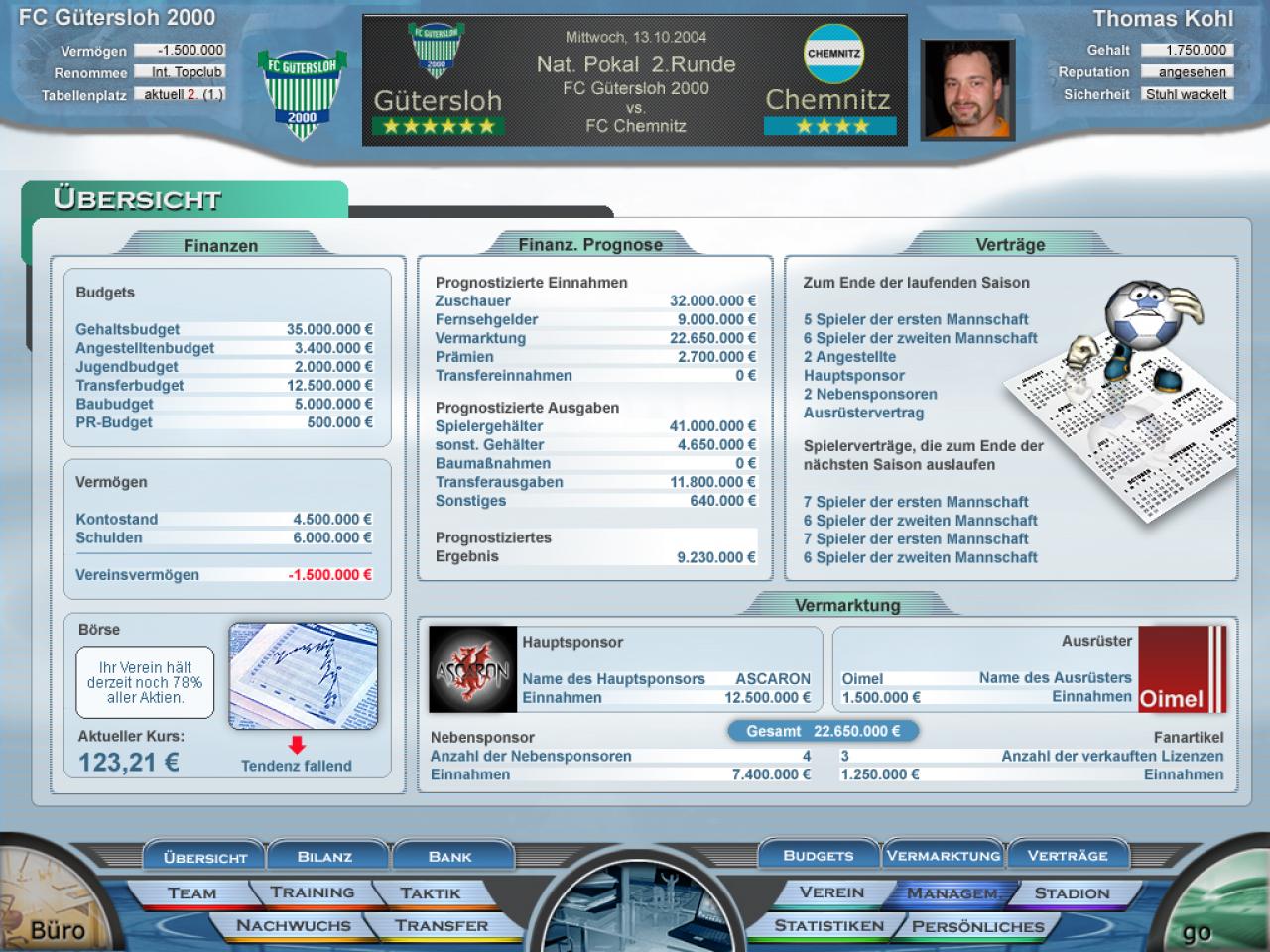 [28/08/2006] Anstoss 2007