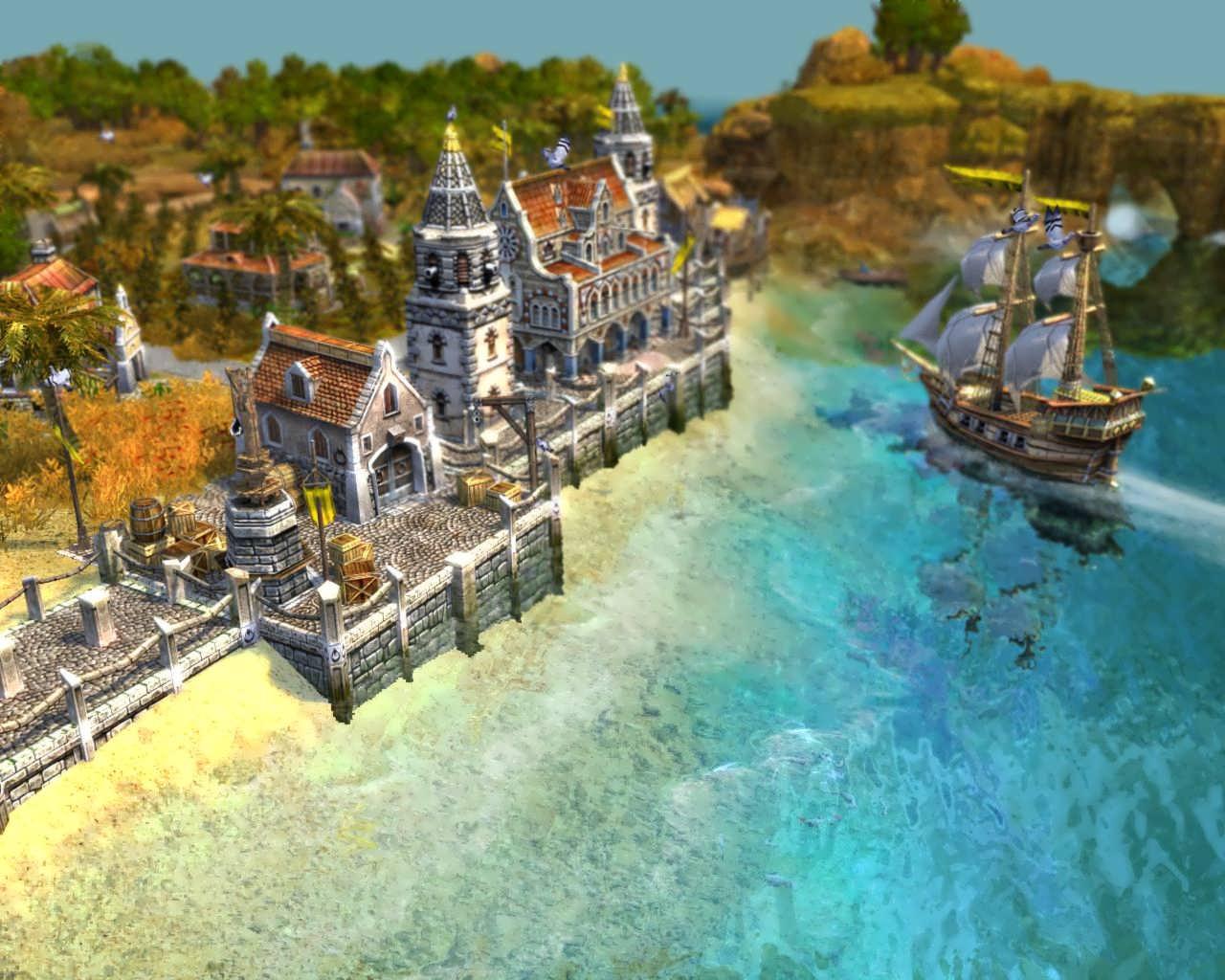 [02/11/2006] Die Grafik in Anno 1701 war ein echter Hingucker.