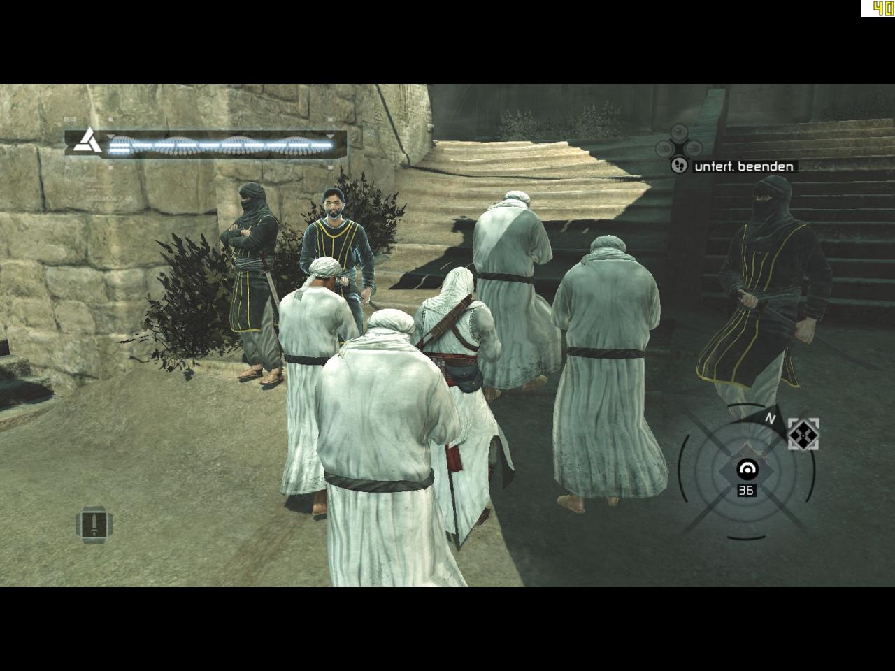 [09/04/2008] Altari trägt eine Kutte mit Kapuze, um in einer Gruppe betender Mönche nicht aufzufallen. Die Nachfolger übernehmen die ikonische Kopfbedeckung, obwohl diese Gameplay-Mechanik entfällt. 