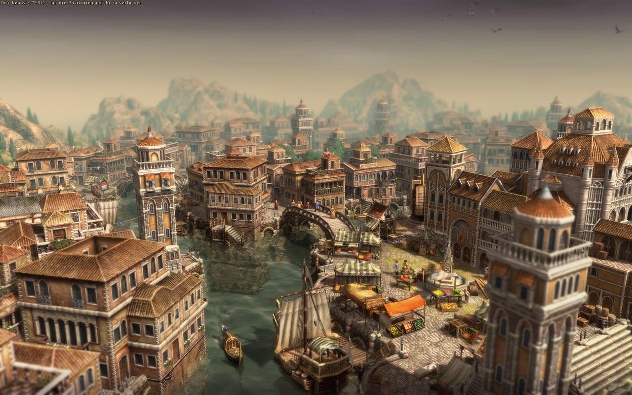 [25/02/2010] Grafisch atemberaubend: Anno 1404 sah auf perfomanten Rechnern schlichtweg fantastisch aus. So und nicht anders haben Strategiespiele künftig auszusehen.