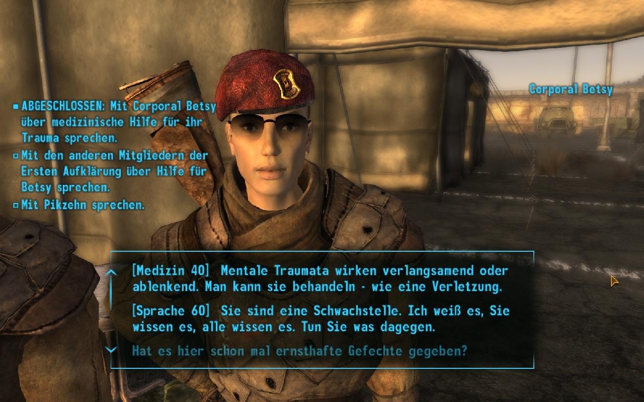 [19/10/2010] Solche Entscheidungsmomente, in denen meine&nbsp; Skills zum Tragen kommen, habe ich in Fallout 4 vermisst.