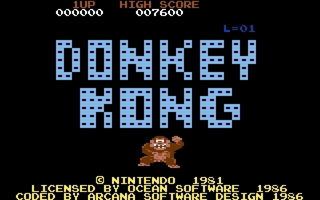 [10/02/2011] Donkey Kong 1983 Startbildschirm