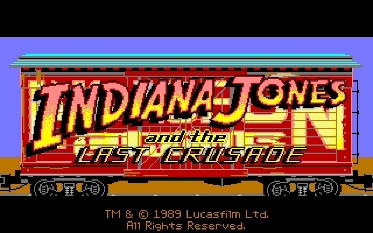 [16/02/2011] Indiana Jones and The Last Crusade Amiga Startbildschirm 1989