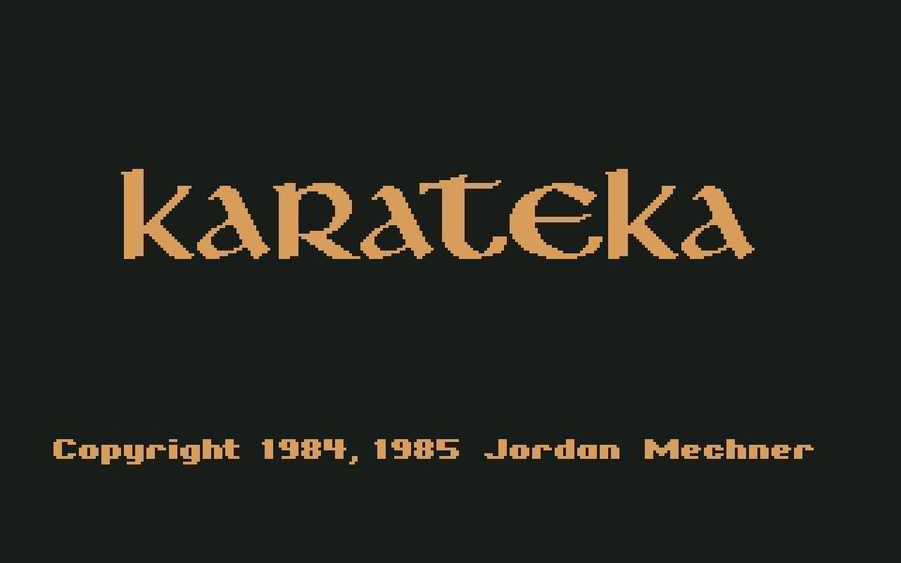 [10/02/2011] Karateka 1986 Startbildschirm