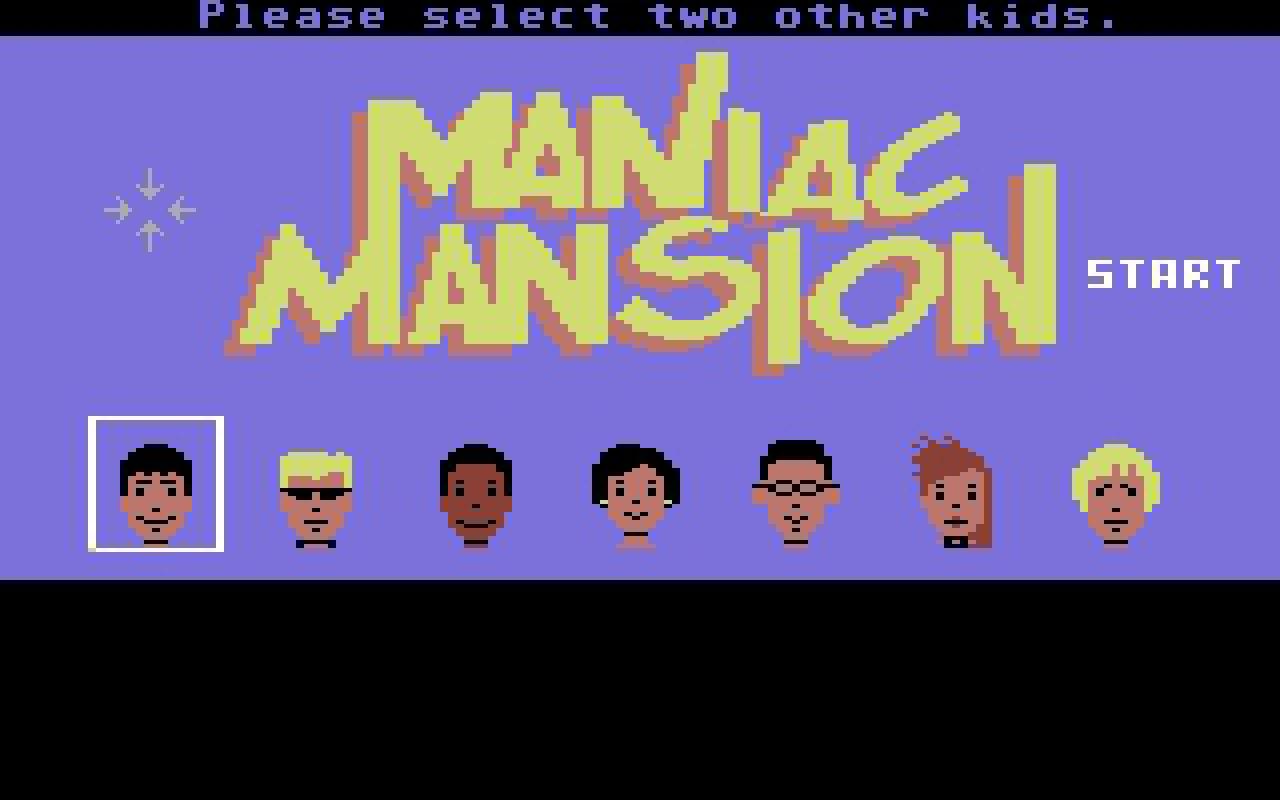 [10/02/2011] Maniac Mansion 1987 Startbildschirm