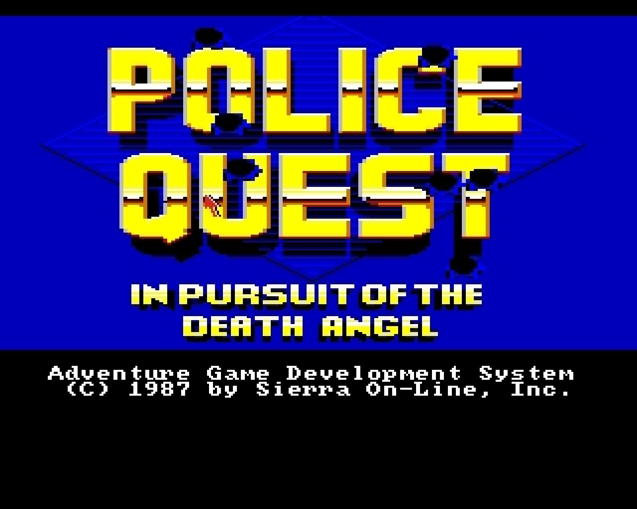 [16/02/2011] Police Quest In Pursuit of the Death Angel Amiga Startbildschirm 1987