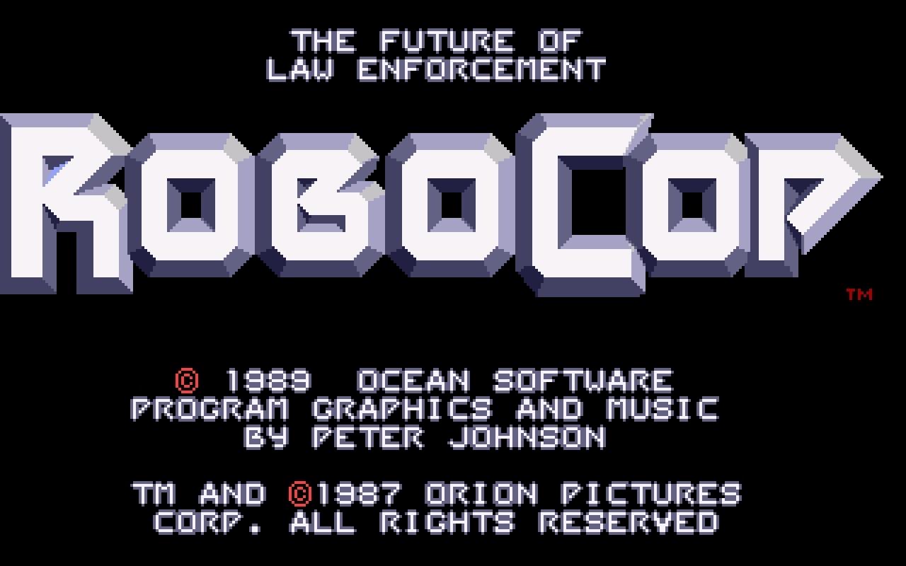 [16/02/2011] RoboCop Amiga Startbildschirm 1989 