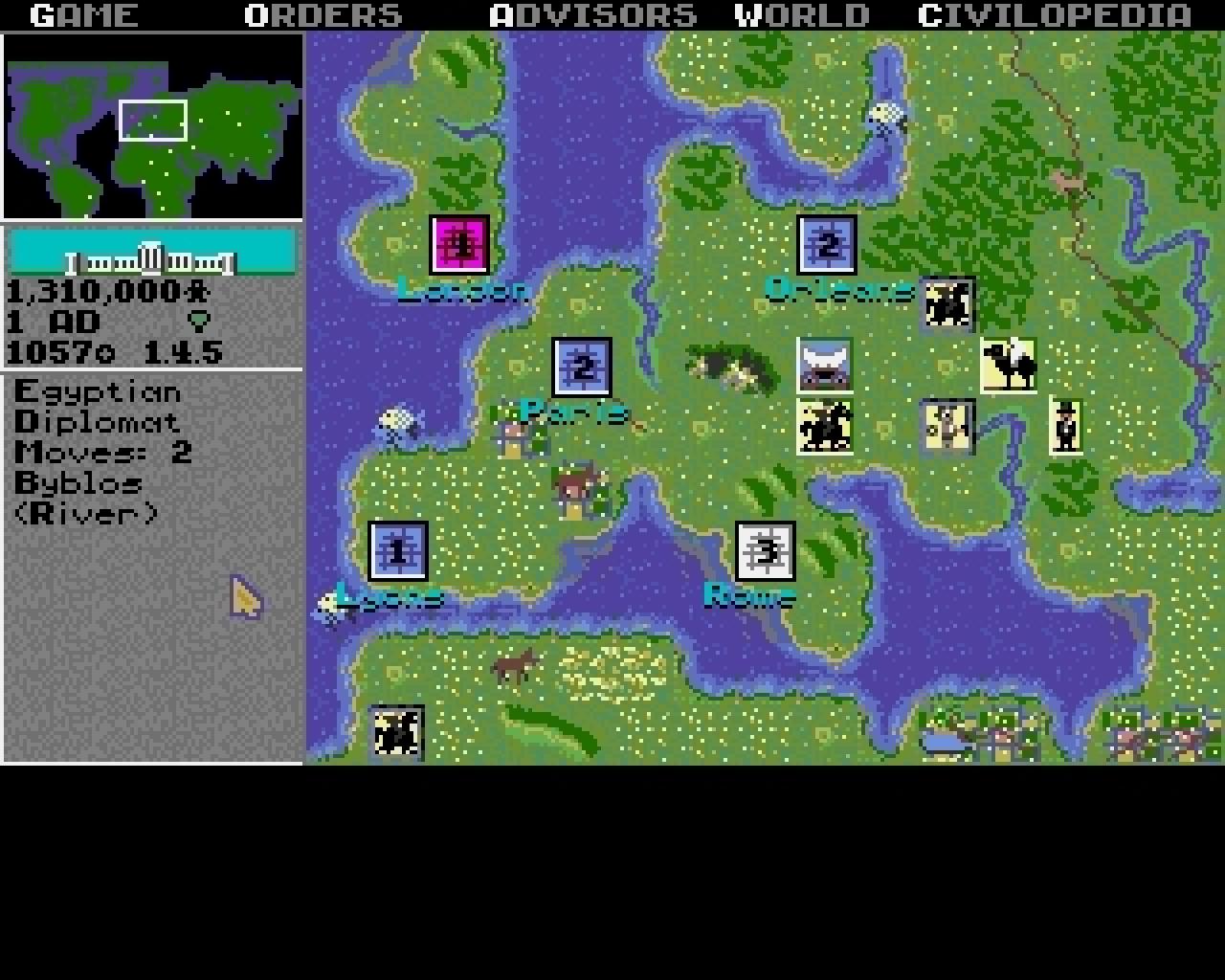 [16/02/2011] Sid Meier s Civilization Amiga Ingame 1992 