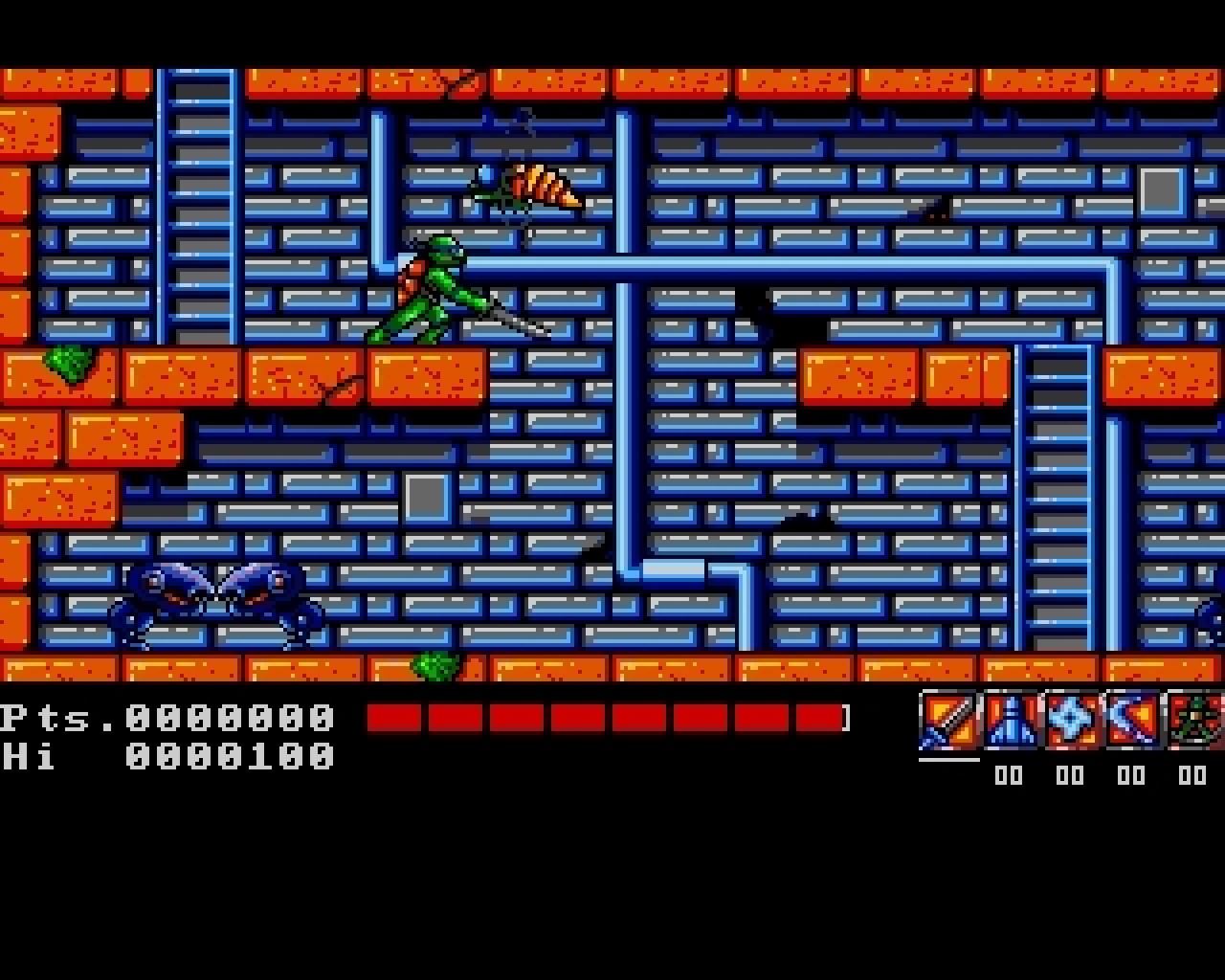 [16/02/2011] Teenage Mutant Ninja Turtles Amiga Ingame 1990 