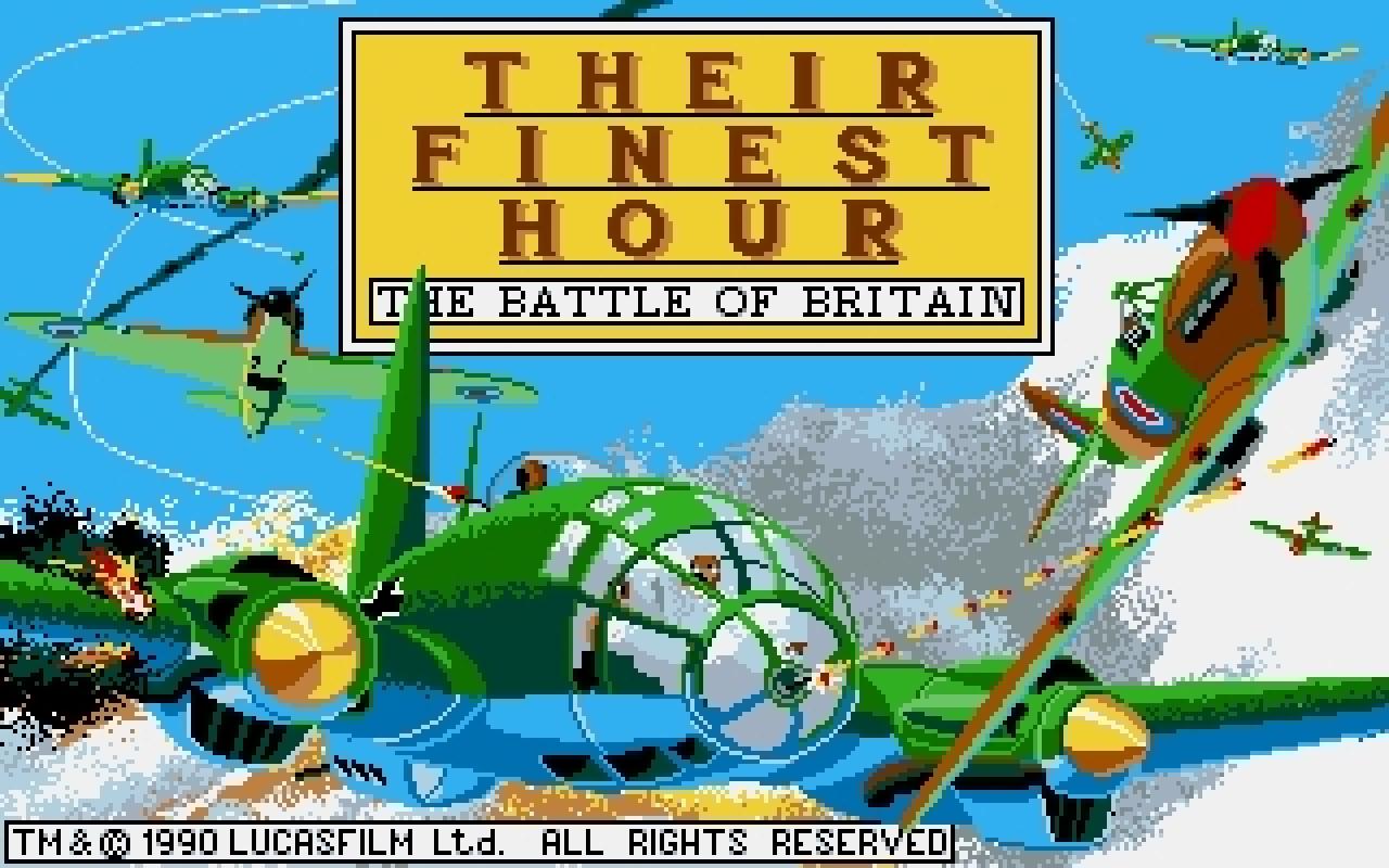 [16/02/2011] Their Finest Hour The Battle of Britain Amiga Startbildschirm 1990 