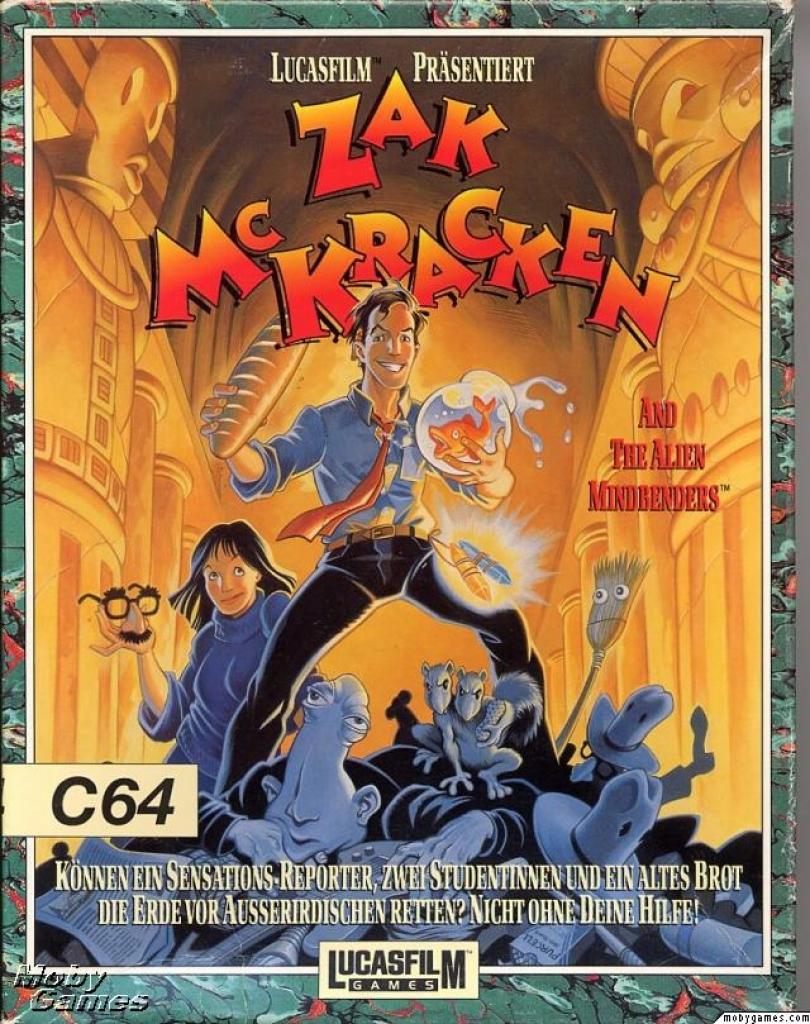 [10/02/2011] Zak McKracken and the Alien Mindbenders 1988 Cover