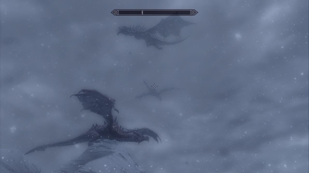[15/11/2011] Die Drachen trauern um ihren Herrscher - immerhin greifen sie uns nicht an, während sie schreiend um den Gipfel kreisen.