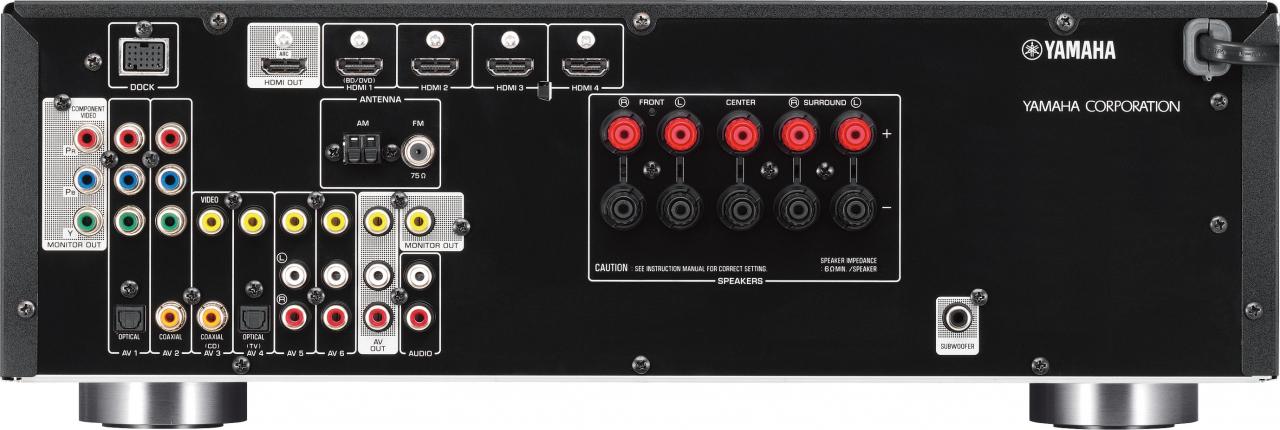 [02/03/2012] Schon Einsteiger-AV-Receiver haben sehr viele Anschlussmöglichkeiten