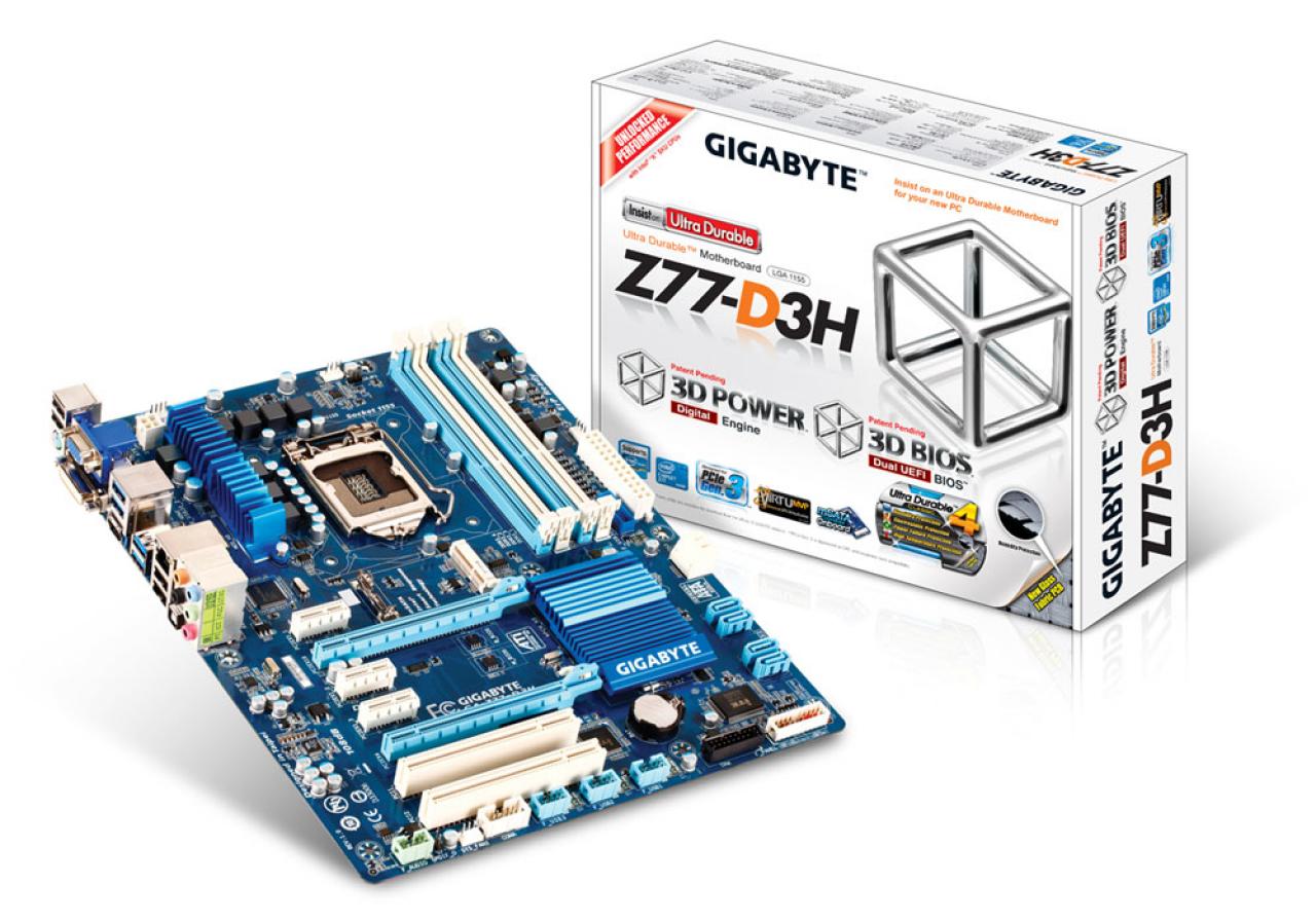 [08/06/2012] Gutes Mainboard um die 100 Euro: das Gigabyte GA -Z77-D3H