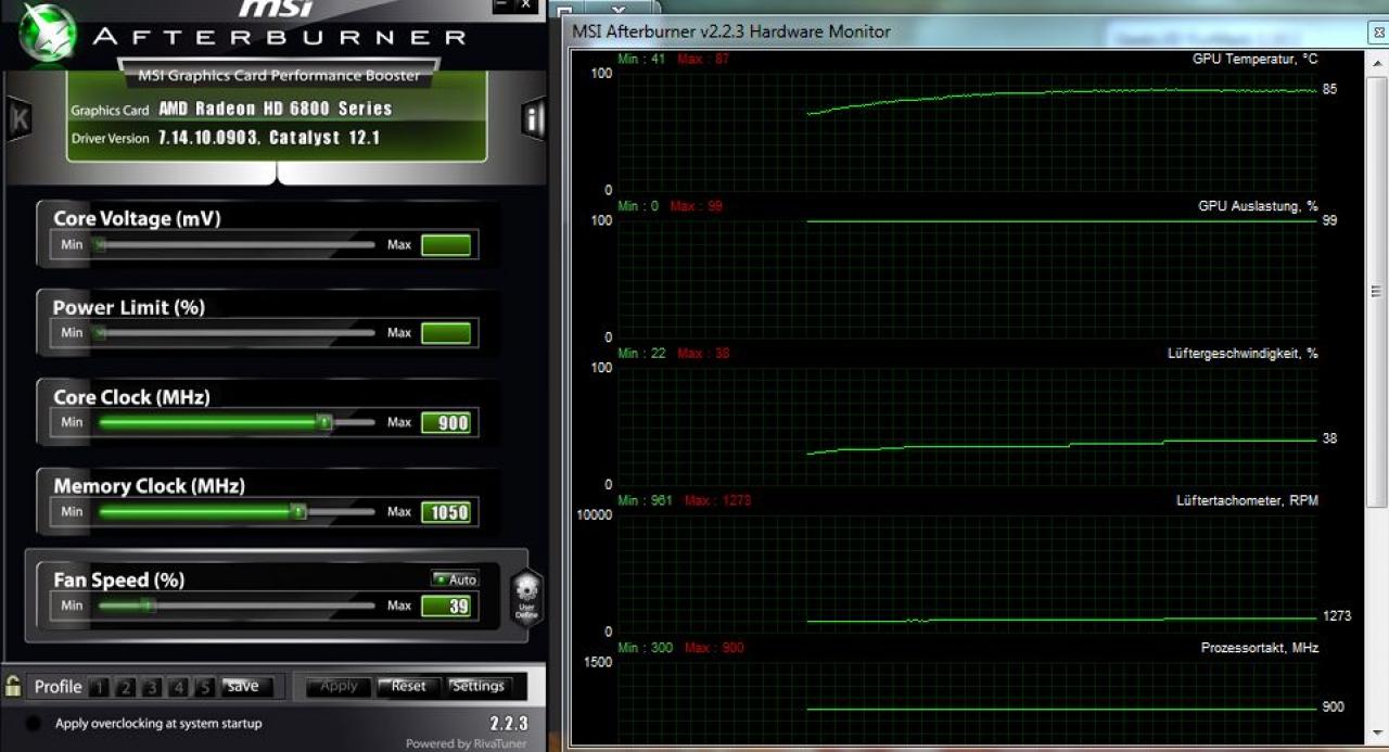 [26/07/2012] MSI Afterburner - Tool zum Übertakten von Grafikkarten