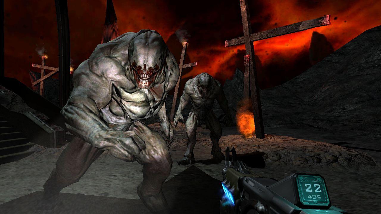 [03/08/2012] Stockfinster, spannend und grafisch beeindruckend: Doom 3 spaltet die Gemüter der Fans.