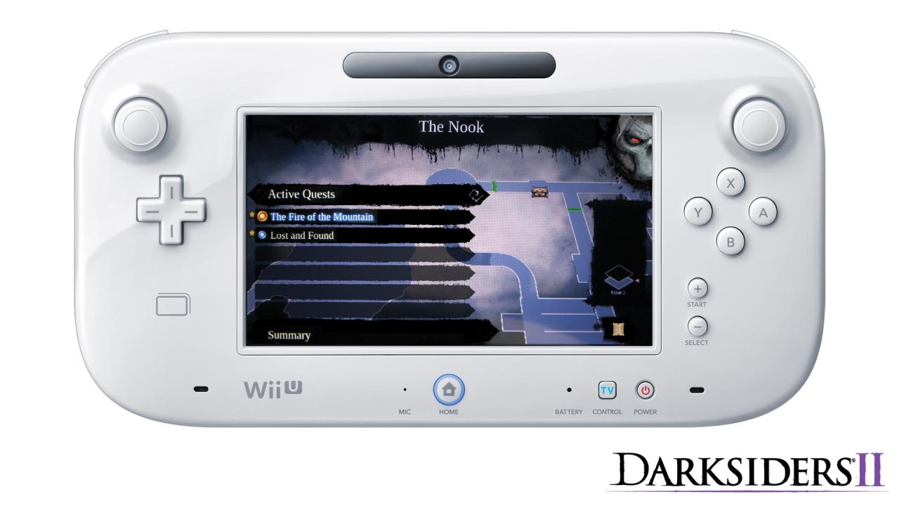 [28/09/2012] Darksiders 2 für Wii U: Die Karte auf dem Gamepad ist in vielen Fällen keine große Hilfe - man braucht sie fast nie