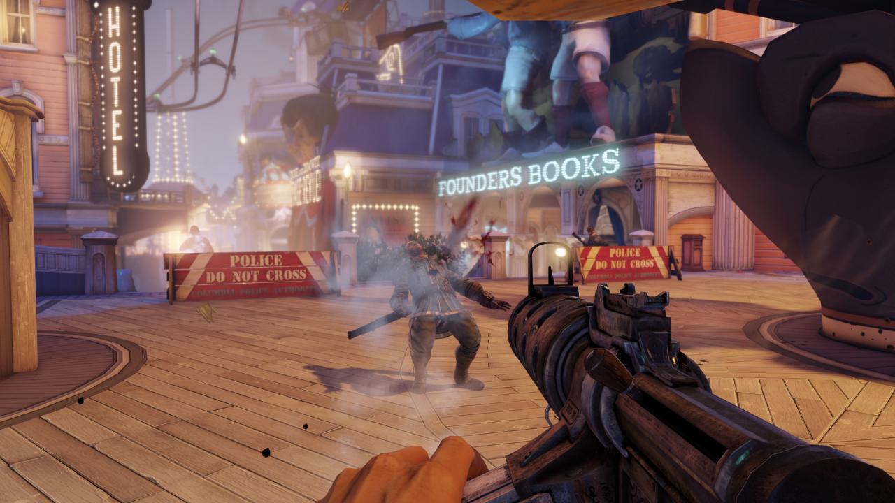 [09/01/2013] Das Waffenrepertoire scheint in Bioshock Infinite relativ übersichtlich und normal gelagert zu sein - wir haben jedenfalls keine Killerbohrer gefunden. 