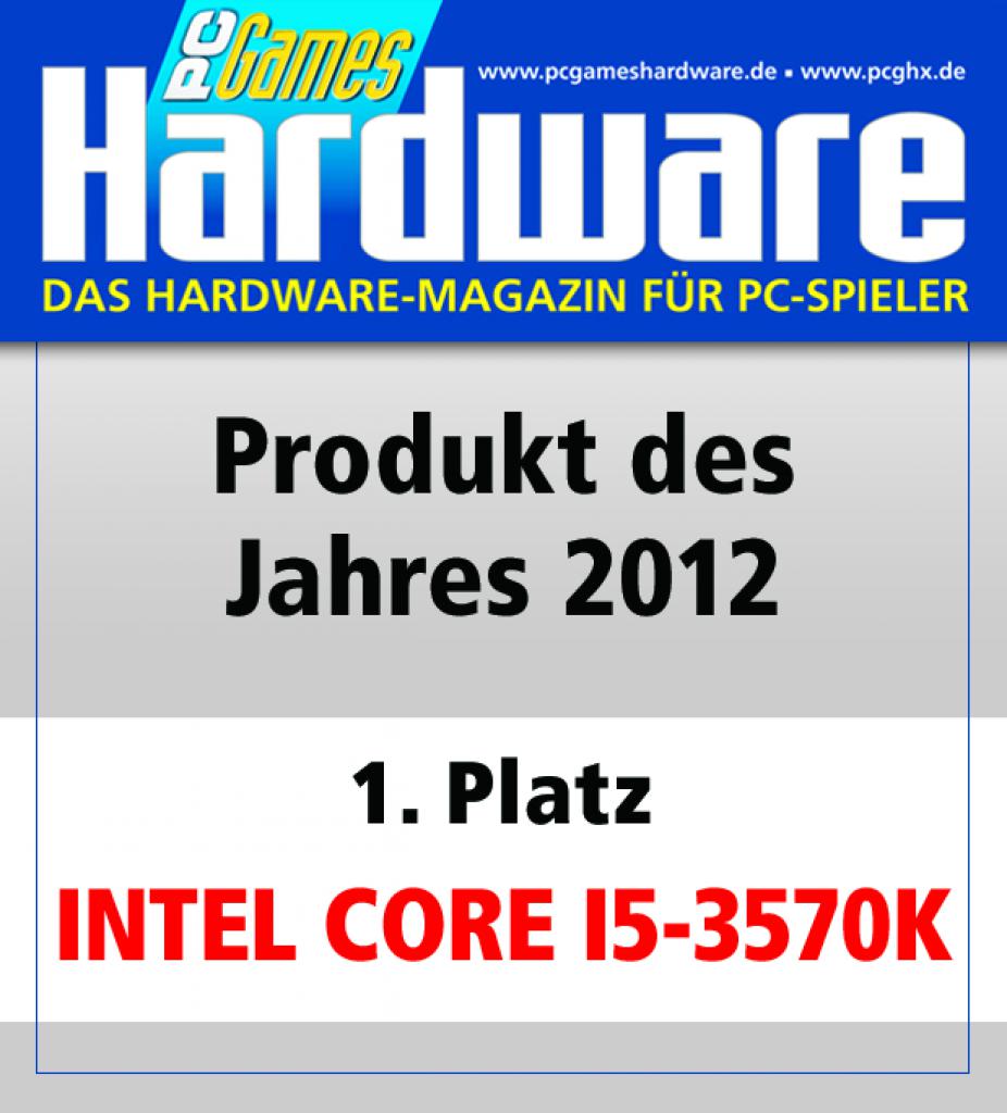 [01/02/2013] Der Core i5-3570K wurde von unseren Kollegen der PC Games Hardware im Jahr 2012 ausgezeichnet - auch dank eines guten Preis-Leistungs-Verhältnisses