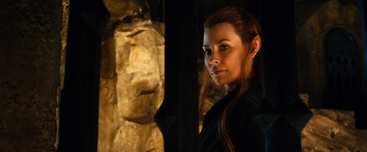 [12/06/2013] Um Elbenschönheit Tauriel (Evangeline Lilly) und Zwerg Fili baut sich ein romantisches Geflecht auf.