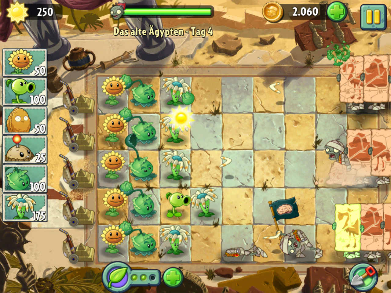 [11/07/2013] Plants vs. Zombies 2: It's about Time im iPad-Test (12)