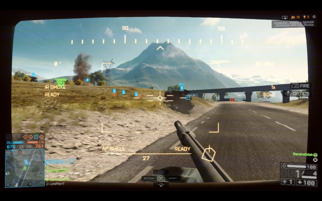 [29/10/2013] Battlefield 4 im Test: Auf diesen Gleisen fährt ein Flaggenpunkt hin und her.