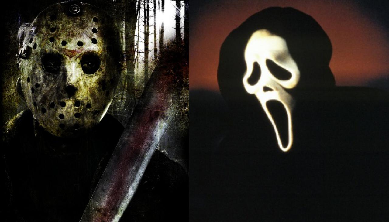 [04/10/2013] Die zwei bekanntesten Figuren aus Wes Cravens Filmen: Jason (Freddy vs. Jason) und Ghostface (Scream).