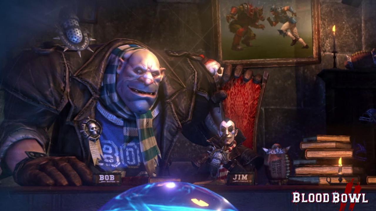 [11/10/2013] Aufgemacht ist Blood Bowl 2 wie eine Sportübertragung des Cabalvision Networks.