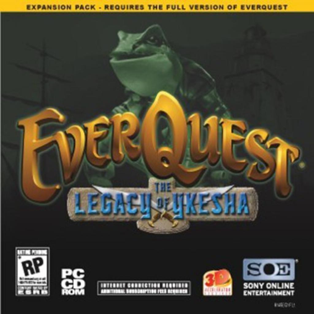 [17/01/2014] Everquest: The Legacy of Ykesha war die erste Download-Only-Erweiterung für Everquest. In dem 5. Update für das Spiel kam das kauzige Volk der Froschloks ins Spiel. Die Nachfrage nach der Erweiterung war so groß, das Sony Online eine limitierte Auflage von CDs für das Expansion-Set herausbrachte. Ebenfalls konnte man seine Karte, die es im Originalspiel erst gar nicht gab, selber bearbeiten und sich nach eigenen Lüsten schneidern. Das populäre Färben der eigenen Rüstung wurde mit der Erweiterung möglich, außerdem kamen ein neues Gildenmanagement-System und zusätzliche Bank-Slots. The Legacy of Ykesha erschien im Februar 2003.