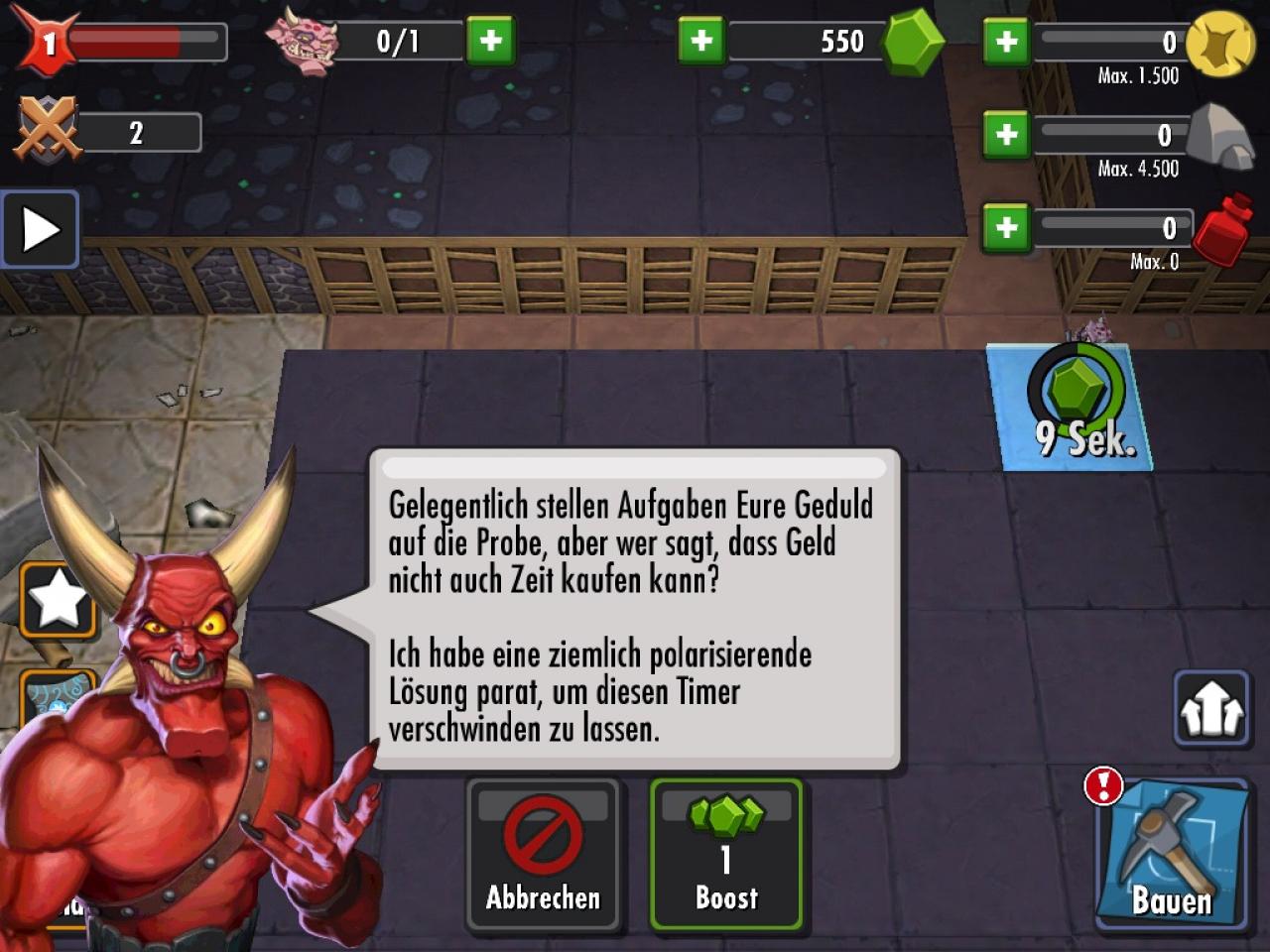 [05/02/2014] Gelegentlich stellt mich die Geduld auf die Probe... Aber dann deinstalliere ich Dungeon Keeper einfach.