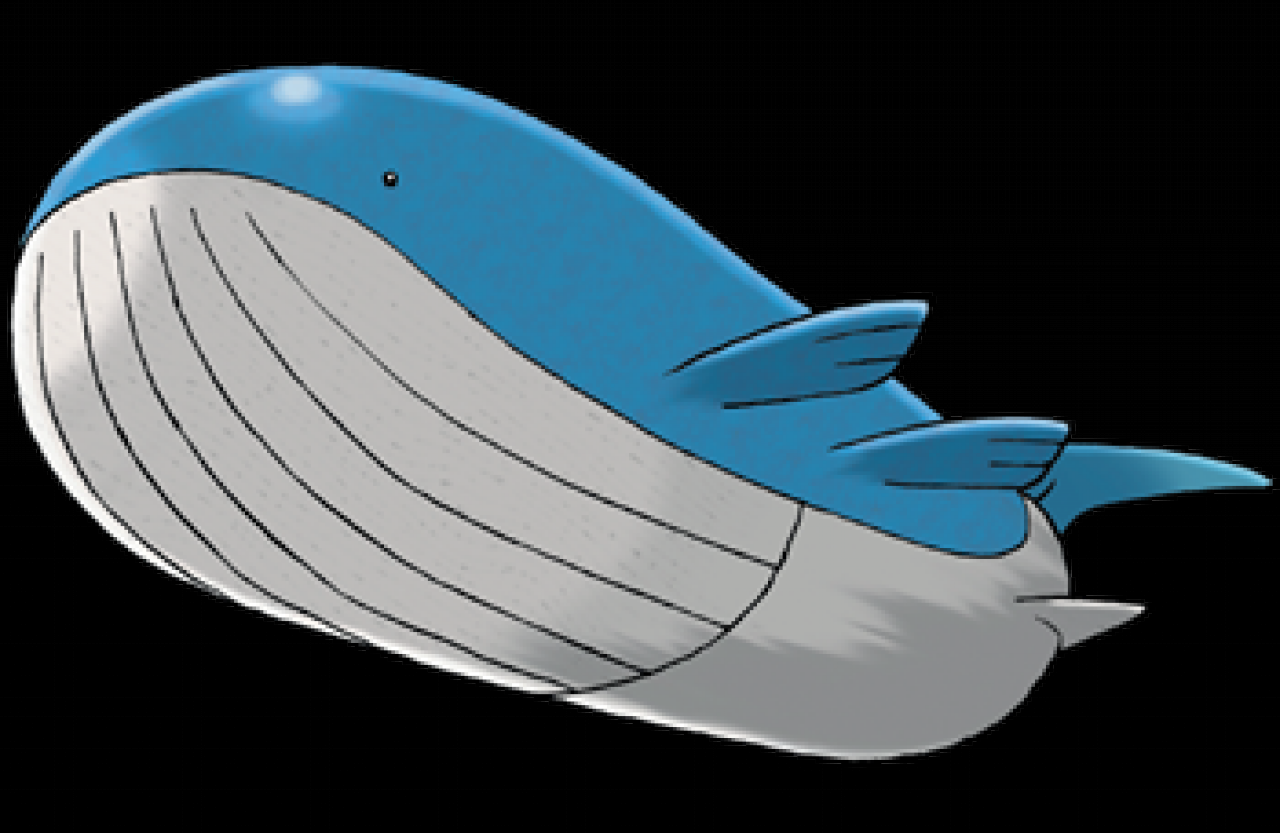 [08/05/2014] Wailord: Das größte Pokémon aller Zeiten. Mit seinen 14,5m Länge und 7,25m Breite ist es größer als Stahlos verdrängt. Trotz der riesigen Abmaße wiegt es verhältnismäßig wenig und ist leichter als ein Wal. Na dann...