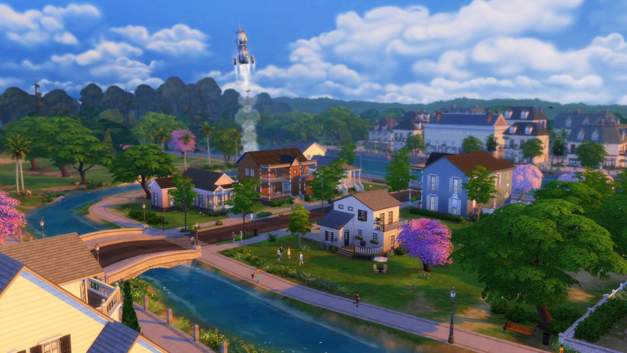 [11/06/2014] Die Sims leben in weitläufigen Gemeinden mit Parks, Läden und Museen.