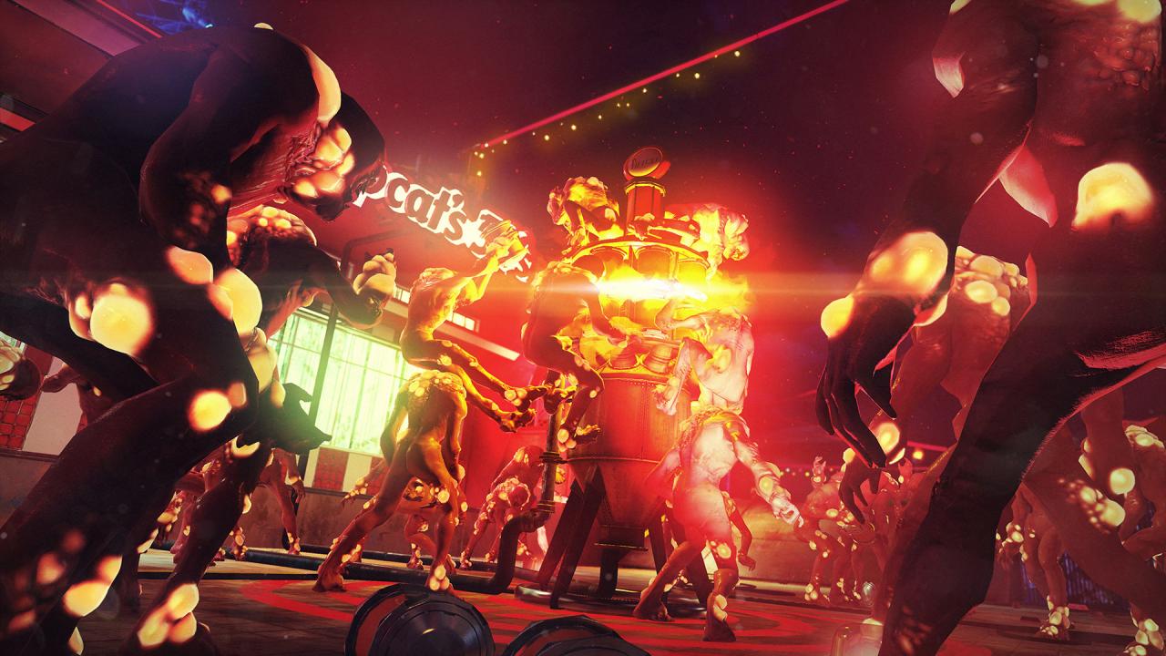 [10/06/2014] Action nonstop: Der namenslose Held zerlegt in Sunset Overdrive einen Vergnügungspark - und pustet jeden Mutanten vom Bildschirm. (2)
