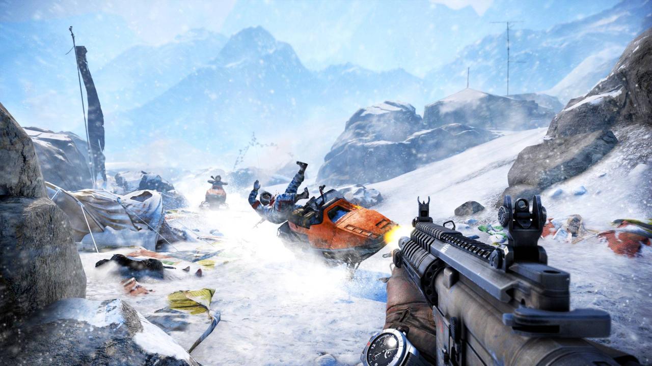 [13/08/2014] Far Cry 4 führt uns auf verschneite Gipfel und durch grasbewachsene Täler.