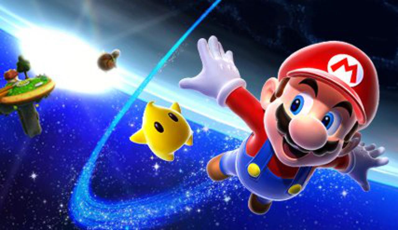Super Mario Galaxy Artwork zeigt Mario