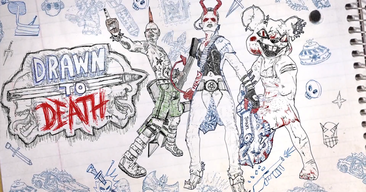 Drawn to Death-Charaktere im Artwork