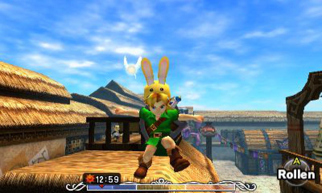 [16/02/2015] Masken (hier die Hasen-Ohren) nehmen den Platz von Items und Power-Ups ein.