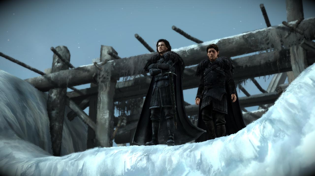 [04/02/2015] Alte Bekannte: Jon Snow auf der Mauer.