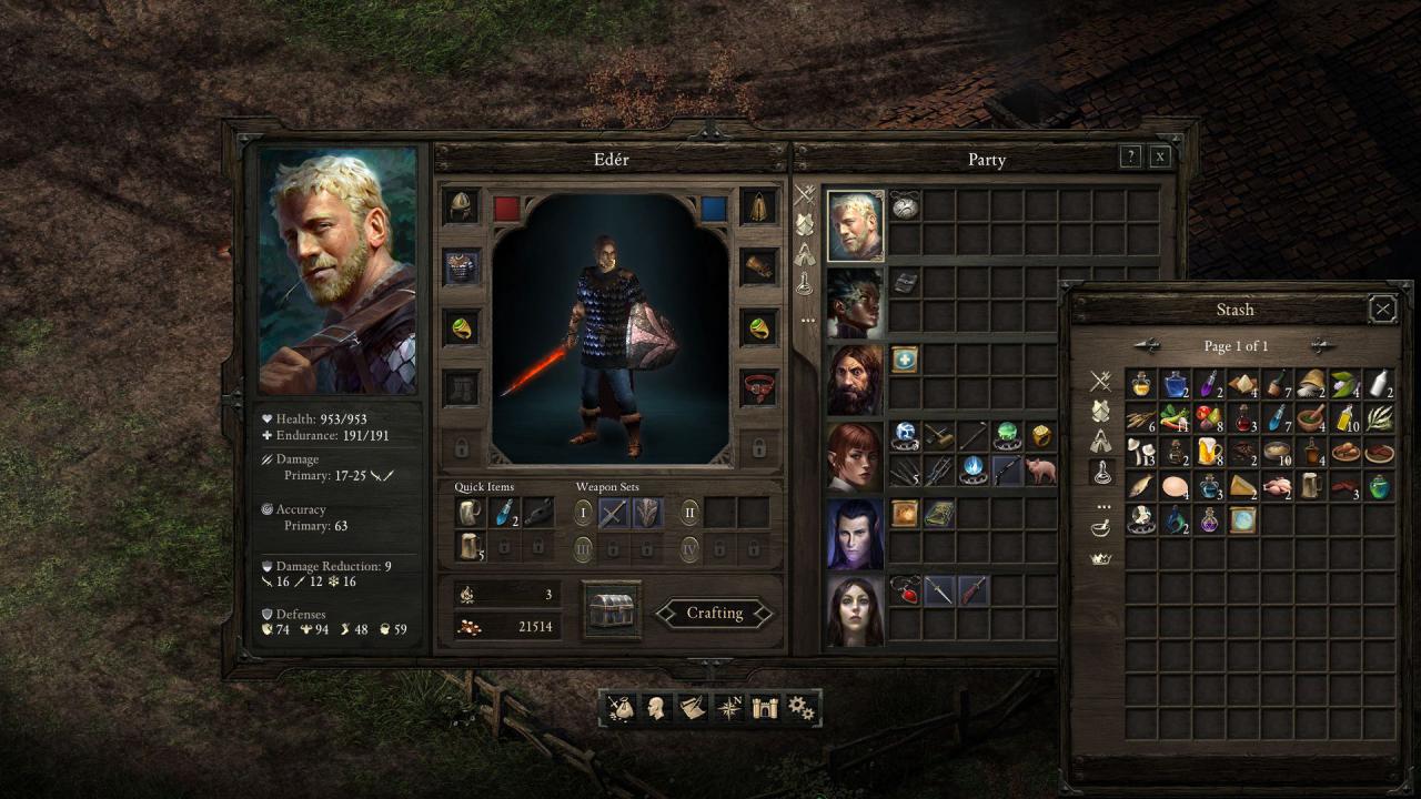 [26/03/2015] Old-School trifft moderne Bequemlichkeit: Ein paar Komfortfunktionen wie ein sortiertes Inventar bietet Pillars of Eternity schon.