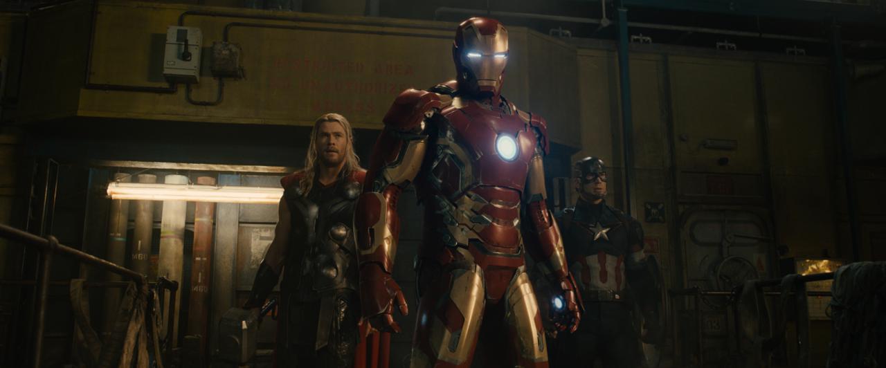 [16/04/2015] Thor, Captain America und Iron Man - die drei beliebtesten Avengers.
